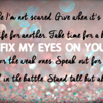 Fix my eyes on you from King and Country