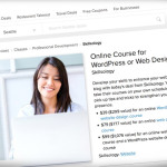 Click to buy my web design or wordpress course for just $39 each