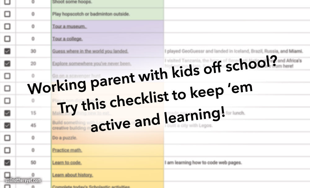 Keeping Kids Active & Learning While Parents Work-From-Home